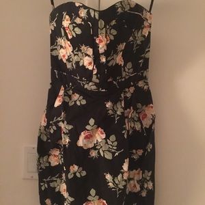 Jack Wills Strapless Floral Dress